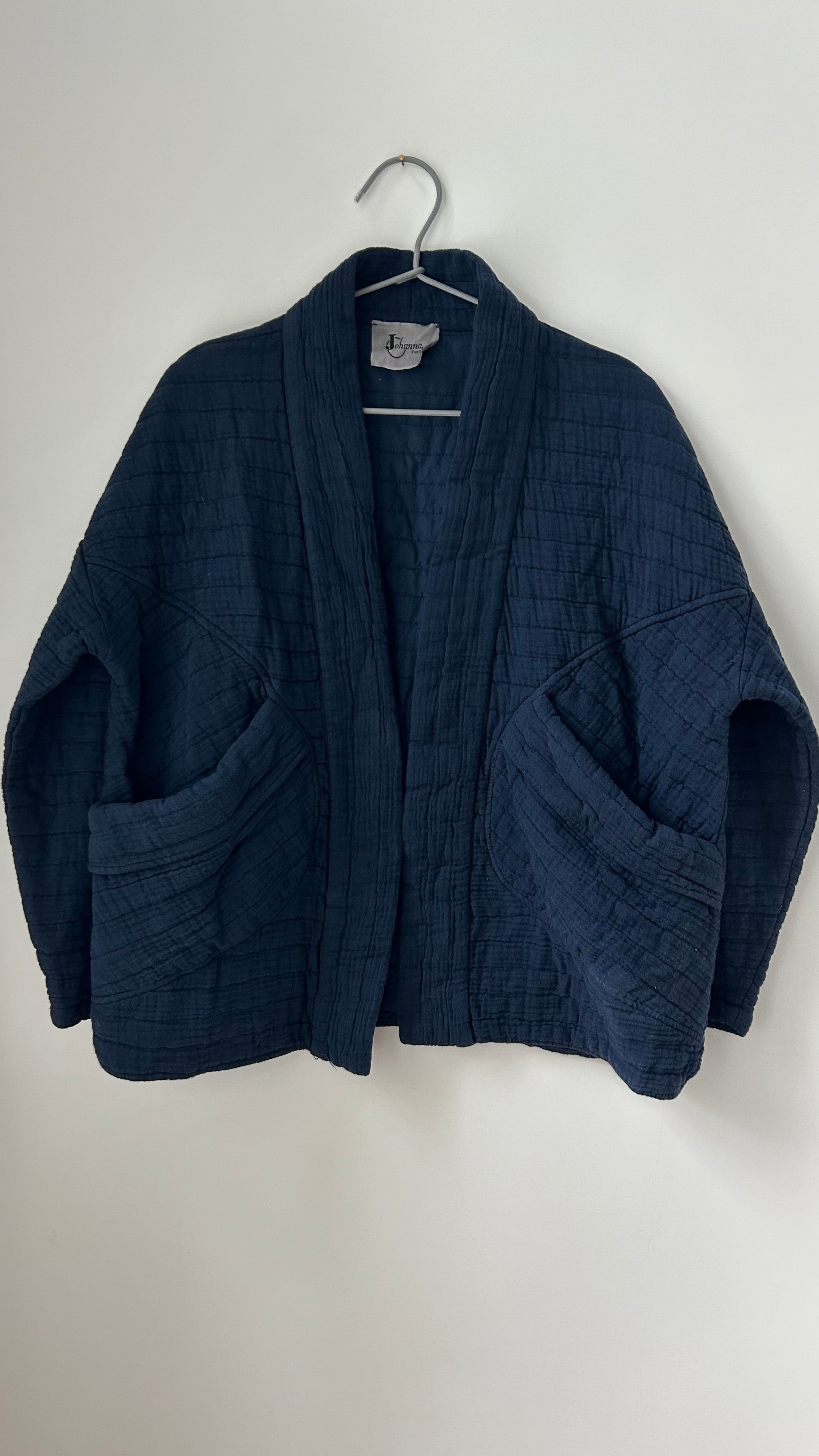 Kimono-Jacke dunkelblau