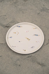 Tablett Schwimmer - Sand - Ø 38 cm