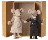Hochzeitsmäuse Paar in Box – Mama & Papa