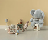 Kaninchen Set Mikro mit Ball - Braun/Blau
