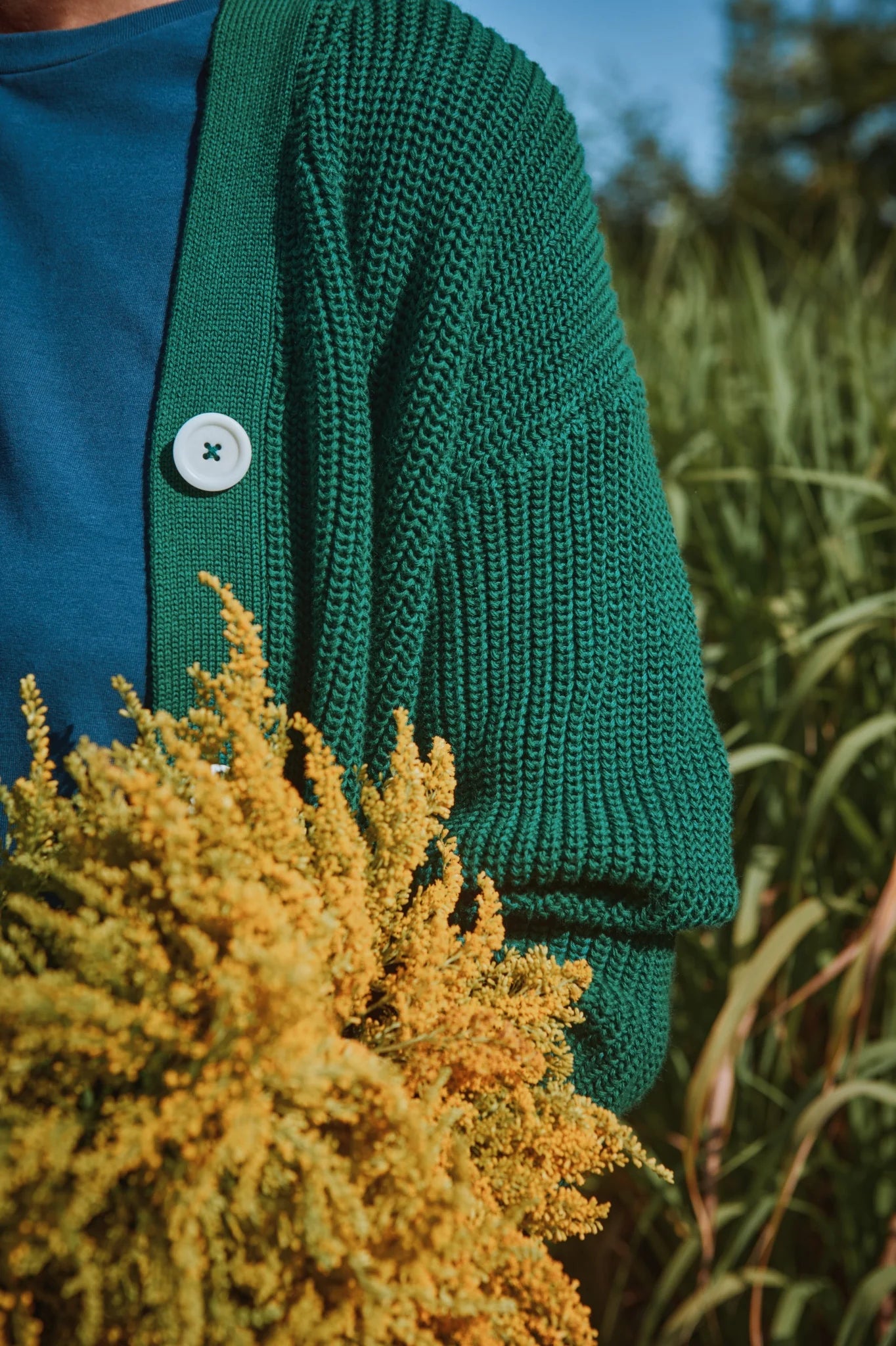 Cardigan Mate - Grasgrün