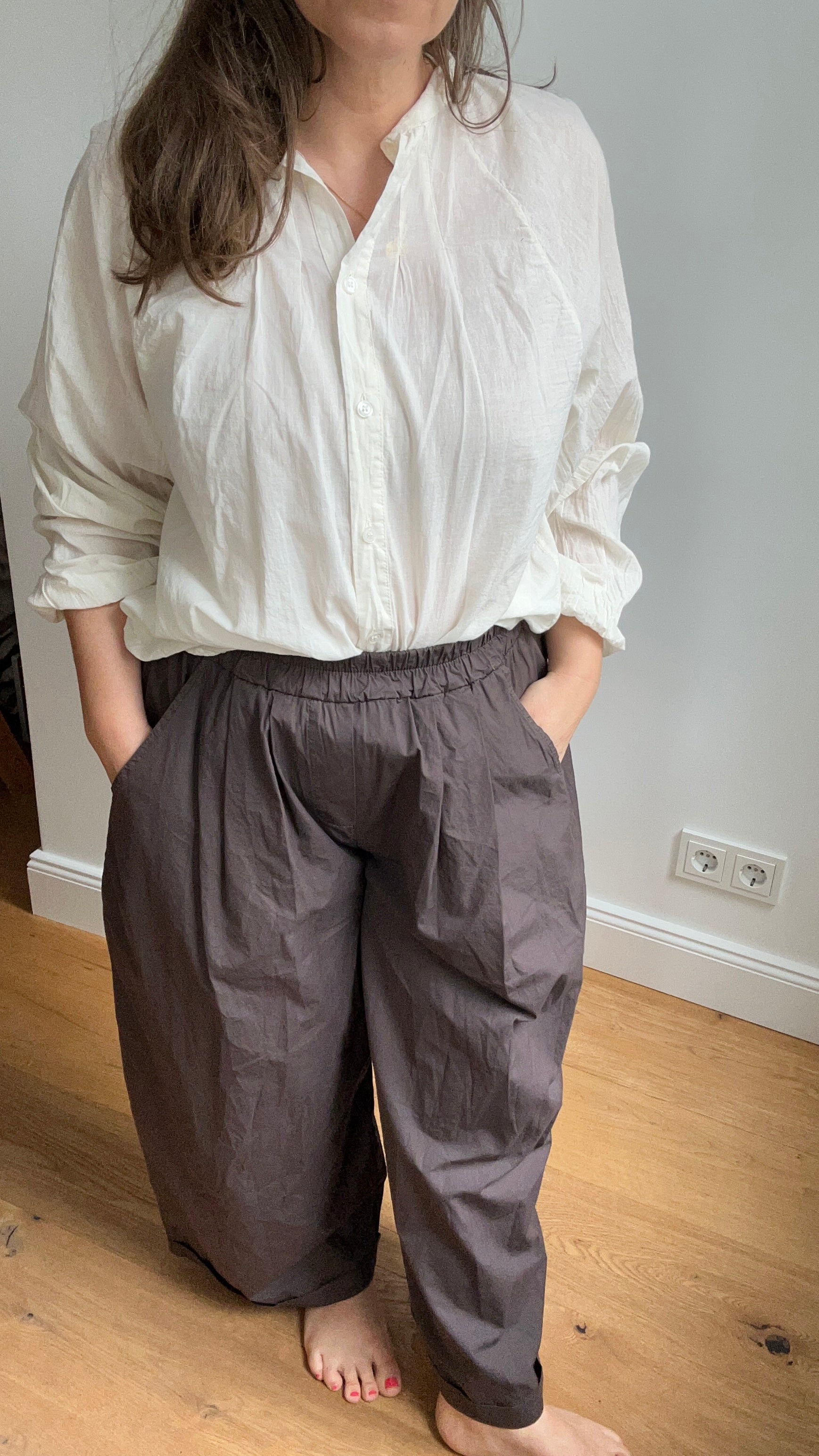 Culotte Palazzo-Hose - dunkelbraun