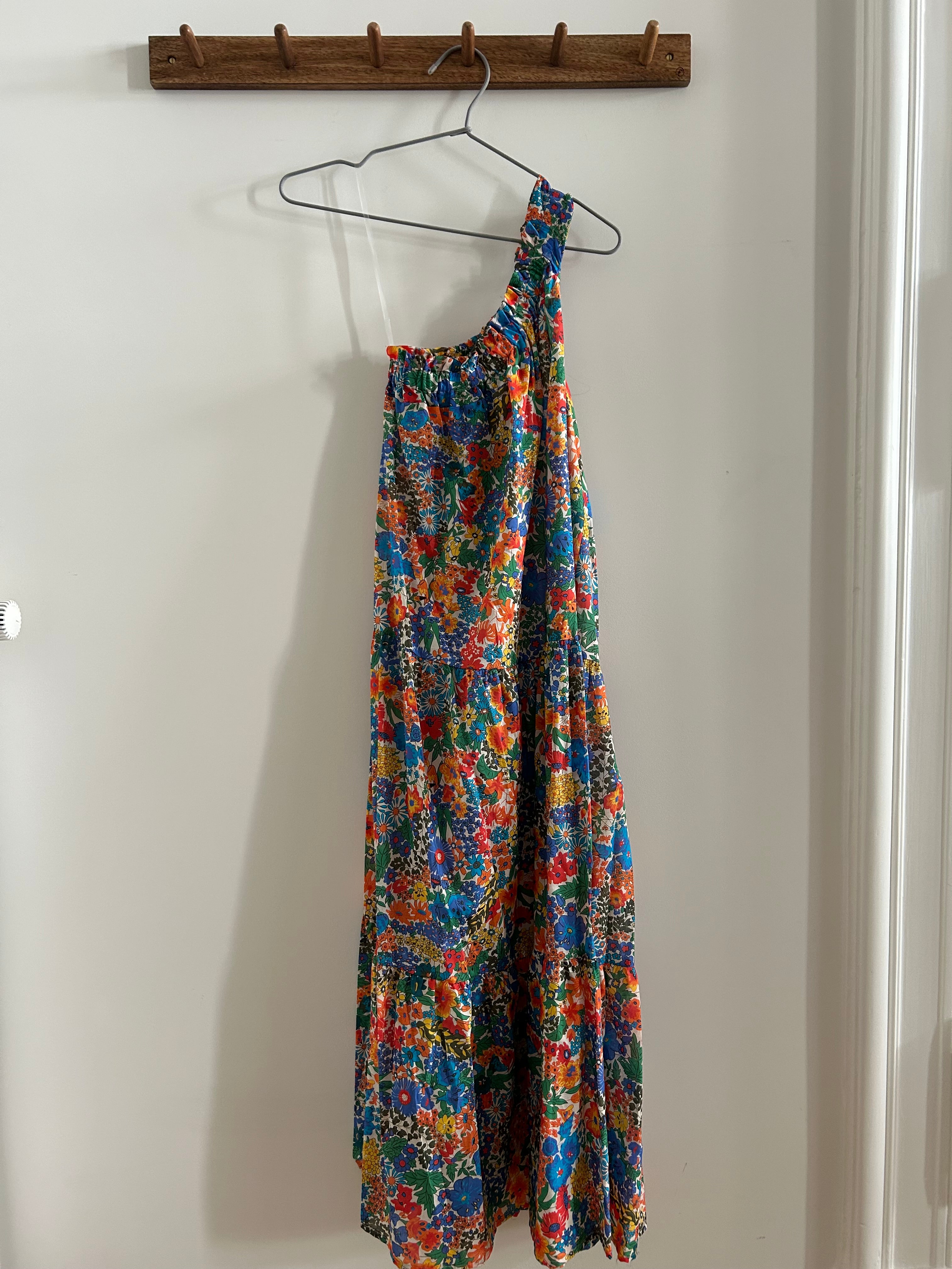 One Shoulderkleid - Blümchen bunt