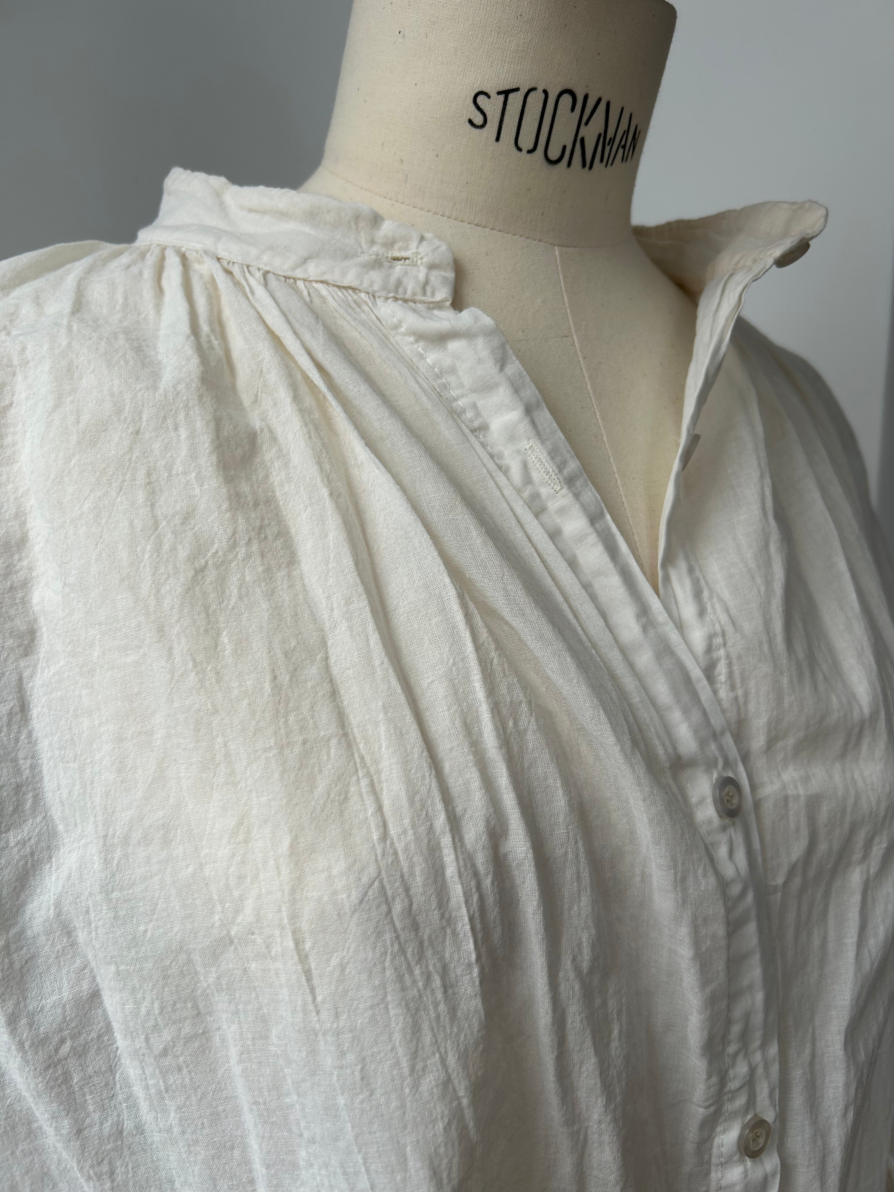 Leichte Baumwollbluse - creme