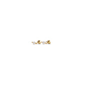 White Adore Ohrstecker – gold
