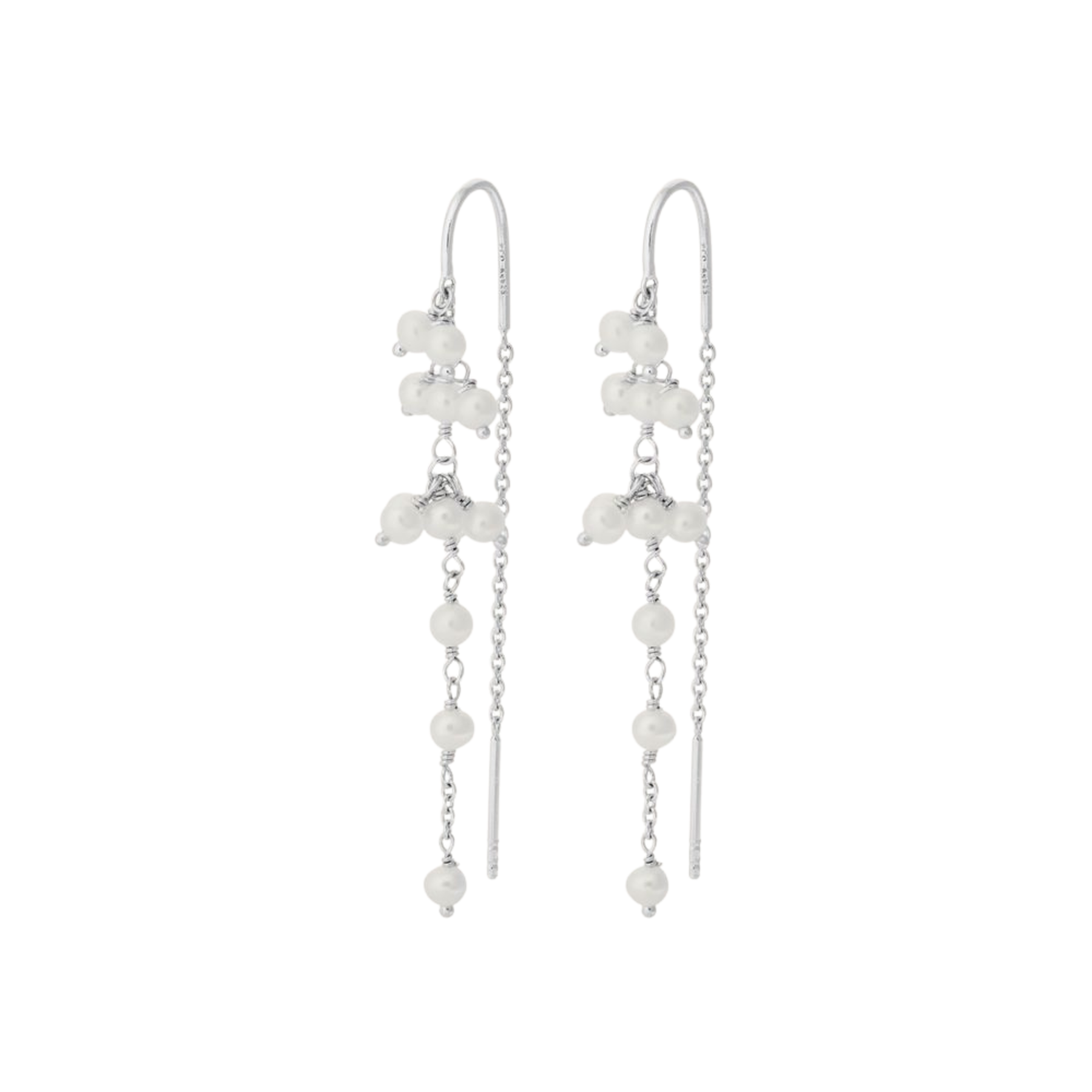 Ocean Treasure Earchains – silber