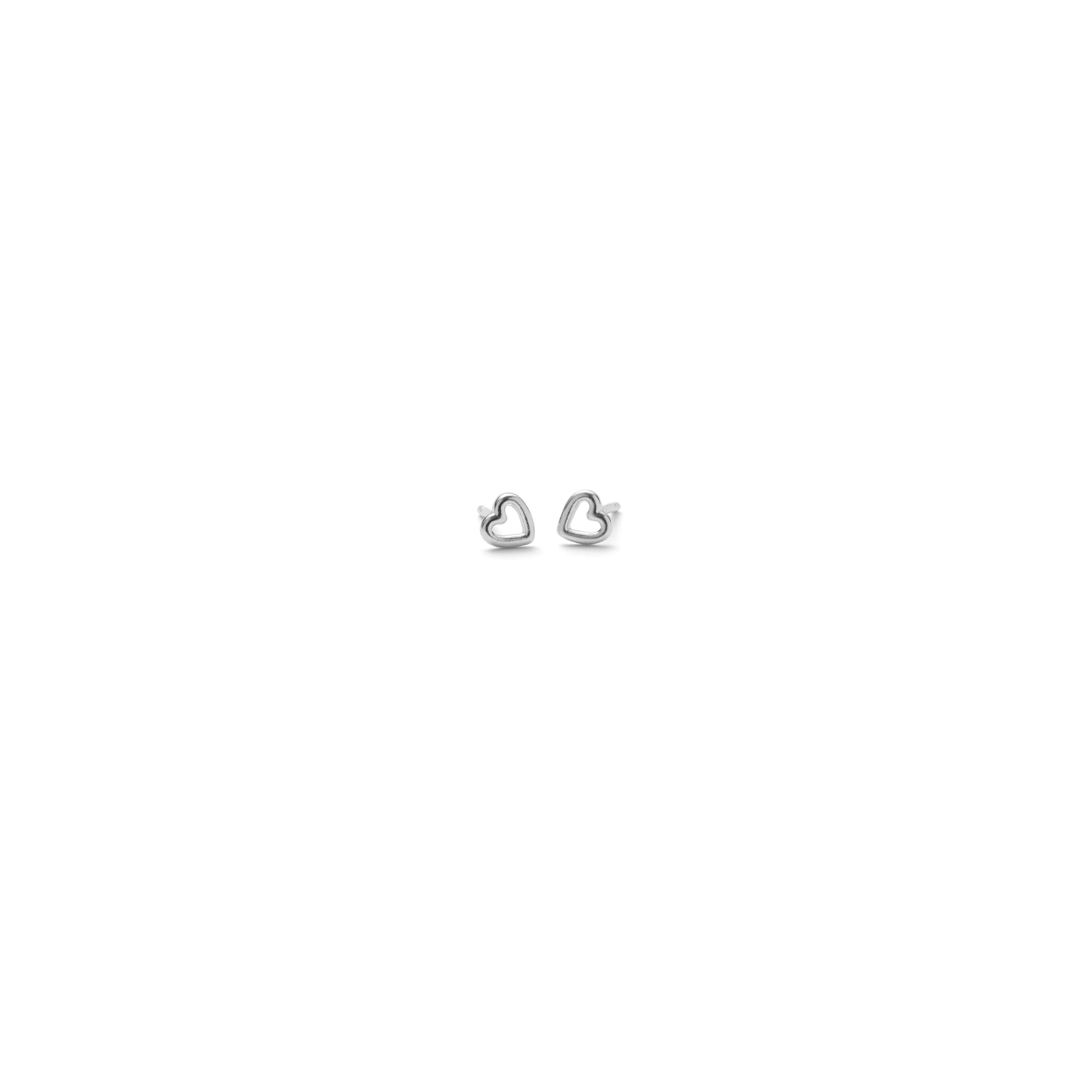 Eternal Herz Ohrstecker – silber