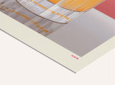 Nahaufnahme des Amaretto Sour Posters mit Fokus auf Illustration von Glas, Zutaten und Struktur