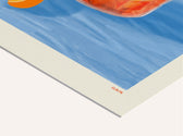 Detailansicht des Negroni Posters auf mattem, nachhaltigem Kunstdruckpapier