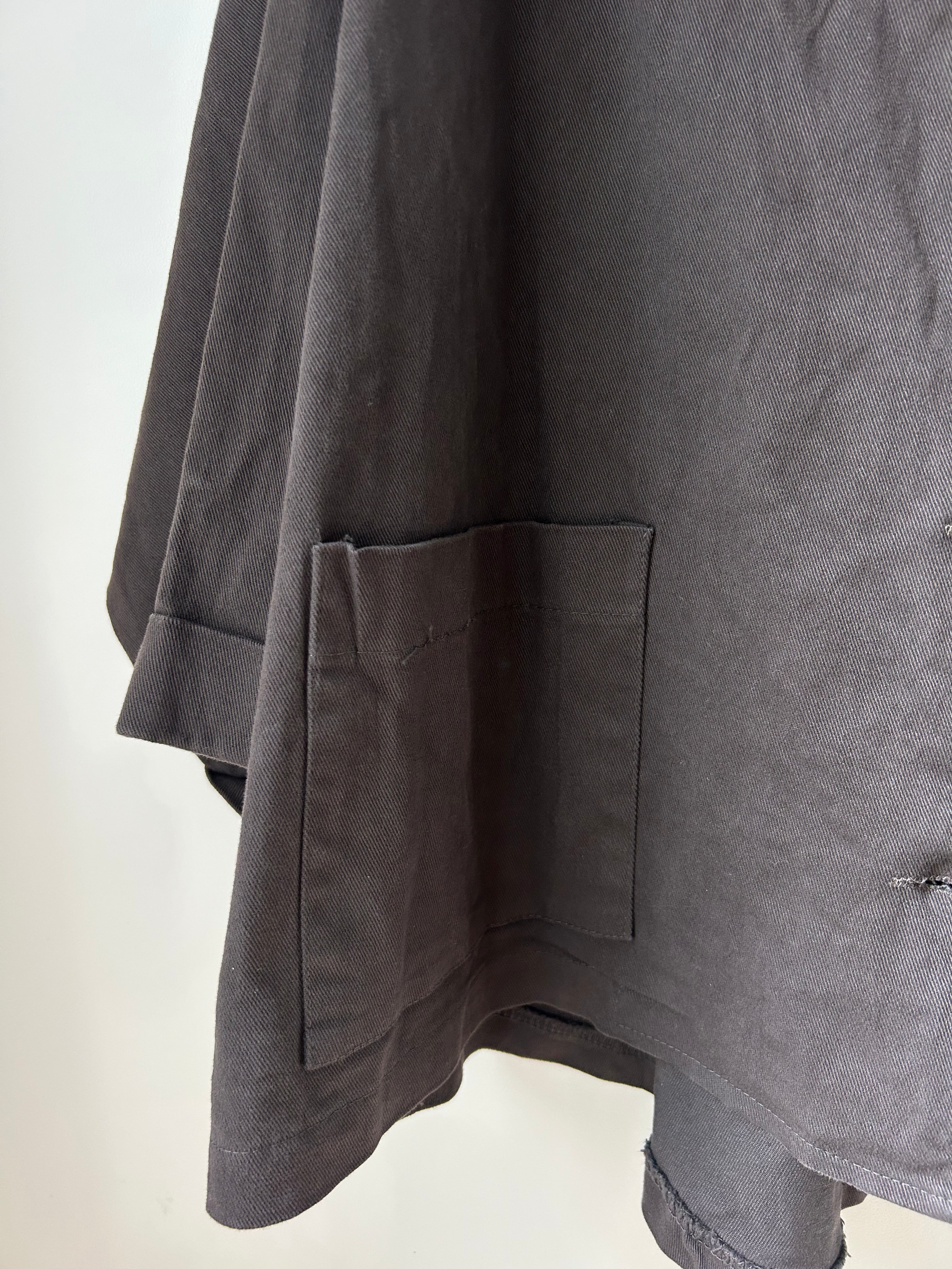 Klassische Trenchcoat-Jacke dunkelbraun