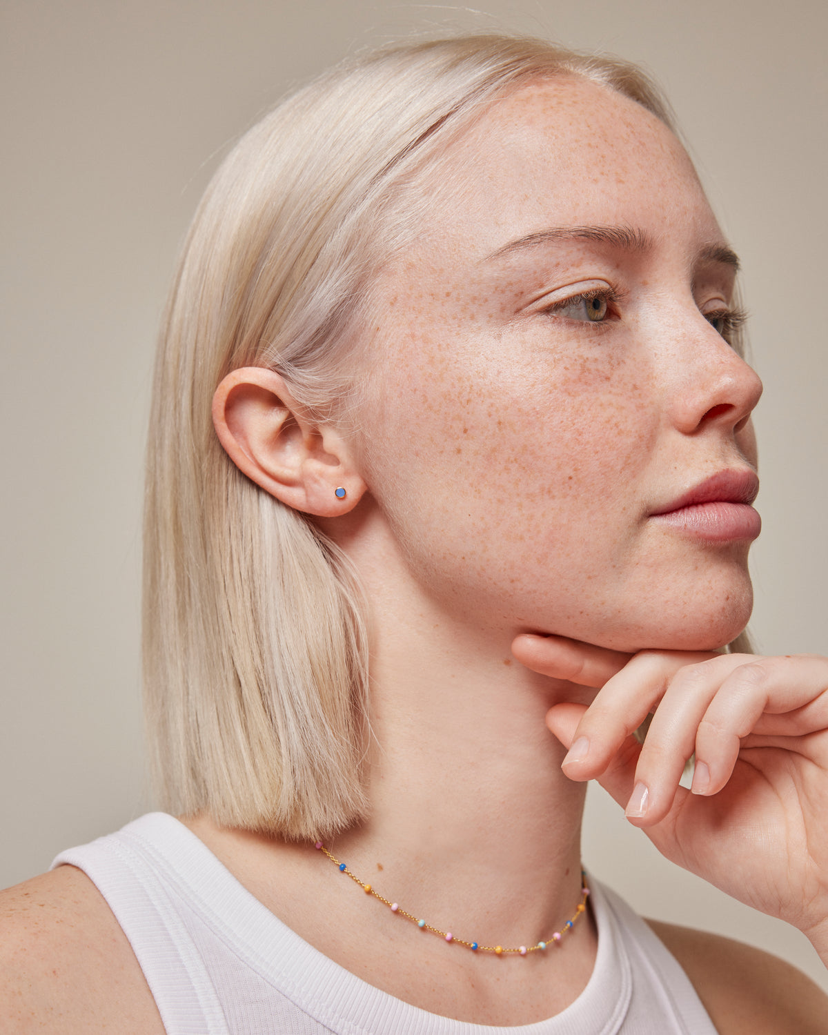 Ohrstecker - Enamel Dot - gold