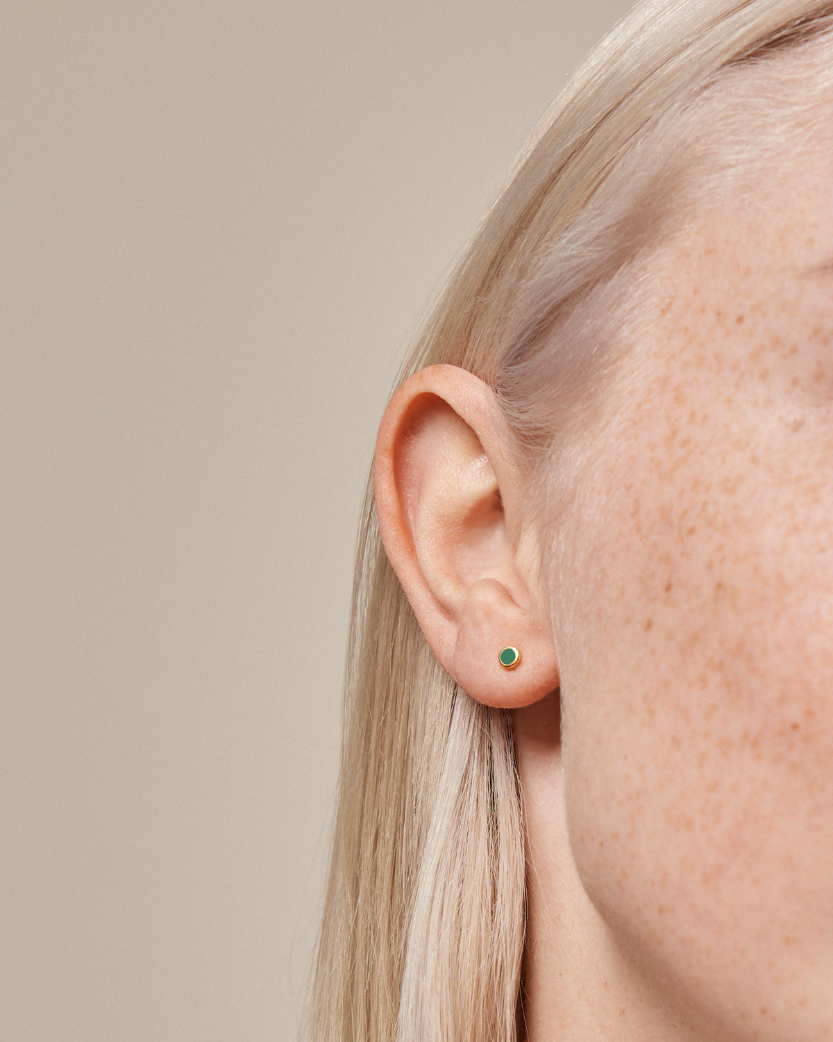 Ohrstecker - Enamel Dot - gold