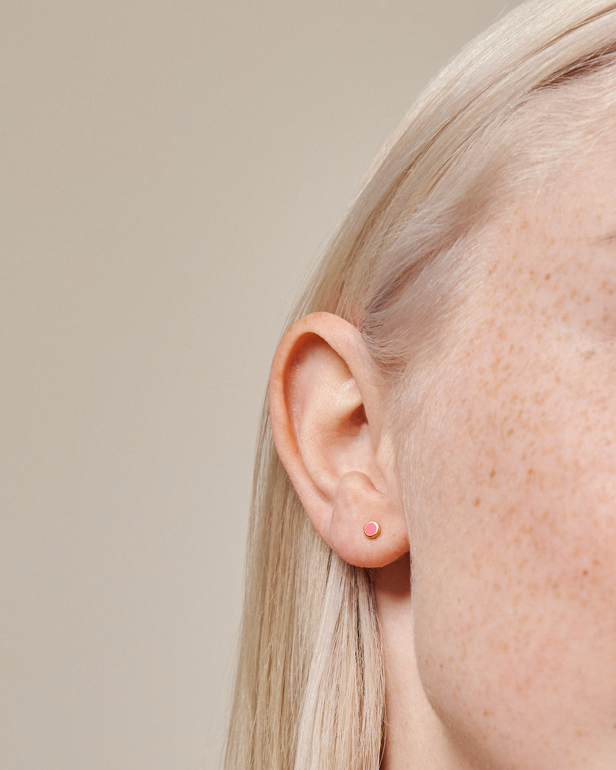 Ohrstecker - Enamel Dot - gold