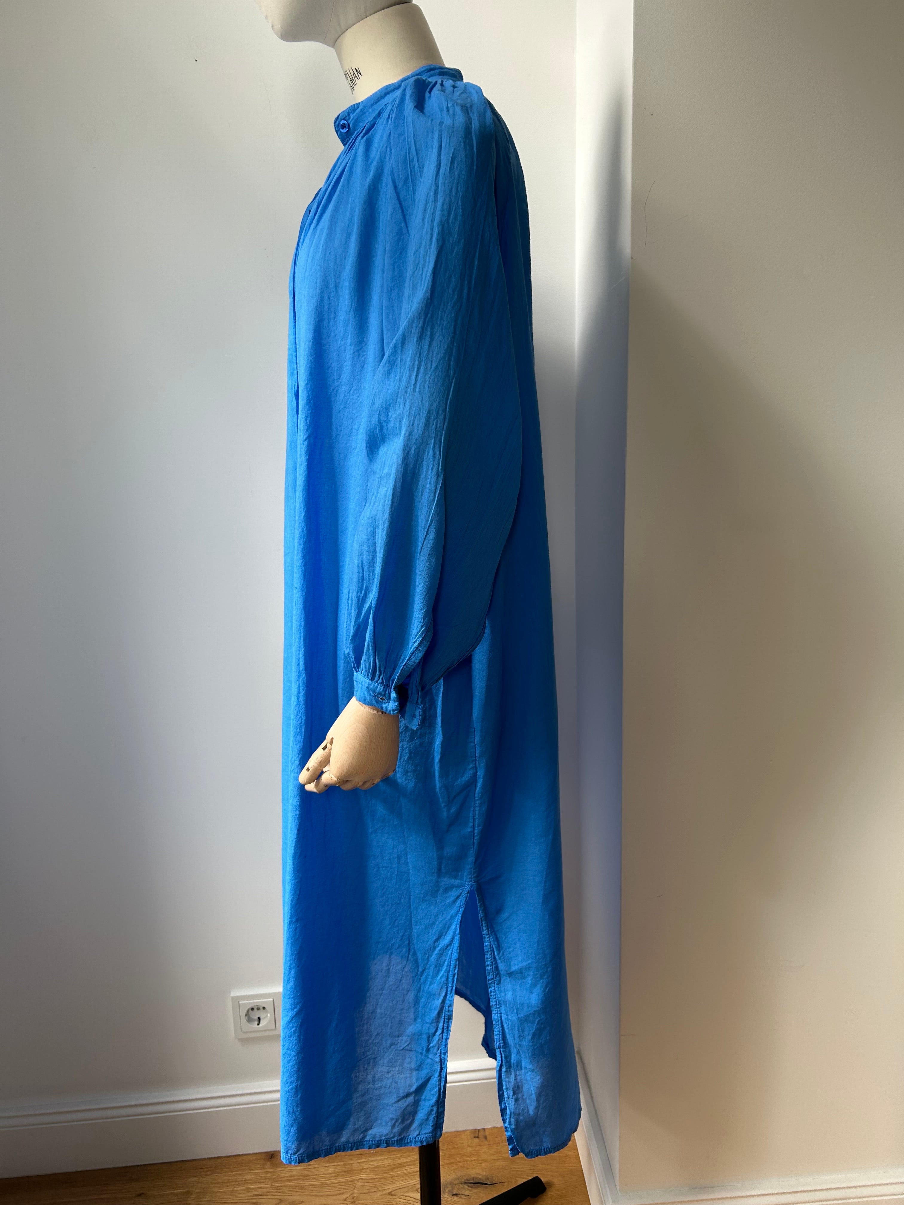 Sommerliches Blusenkleid - blau