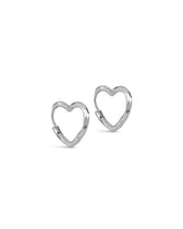 Hoops Organic Heart Small - Silber