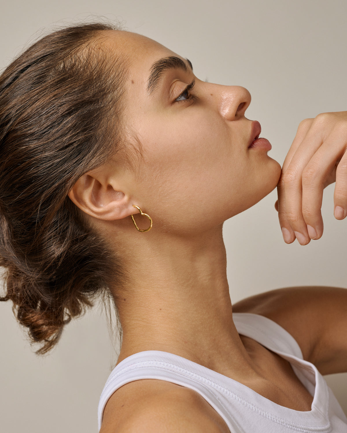 Hoops Organic Heart M - Gold