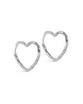 Hoops Organic Heart Medium - Silber