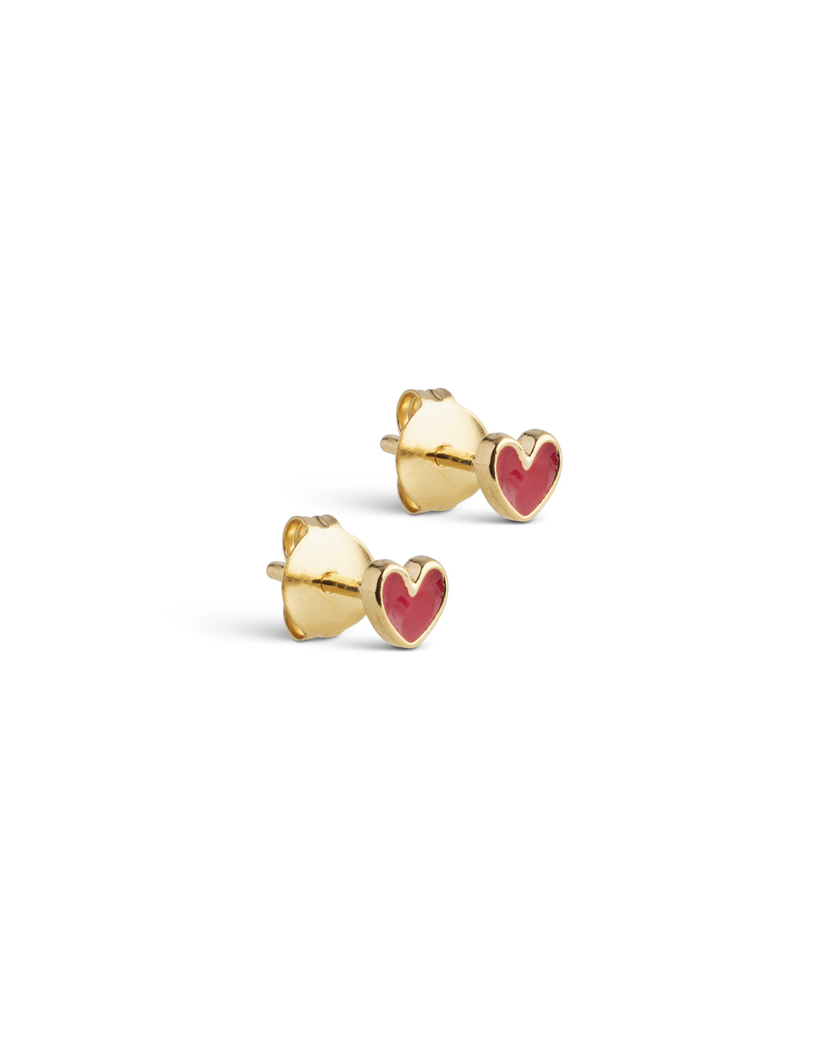 Studs Amore - bordeaux/gold