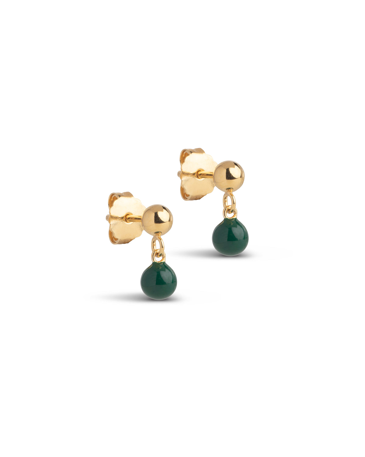Ohrstecker Mina - gold/petrol