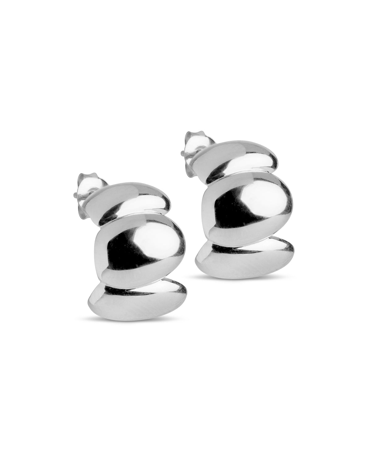 Ohrringe Melia Chunky Hoops – Silber