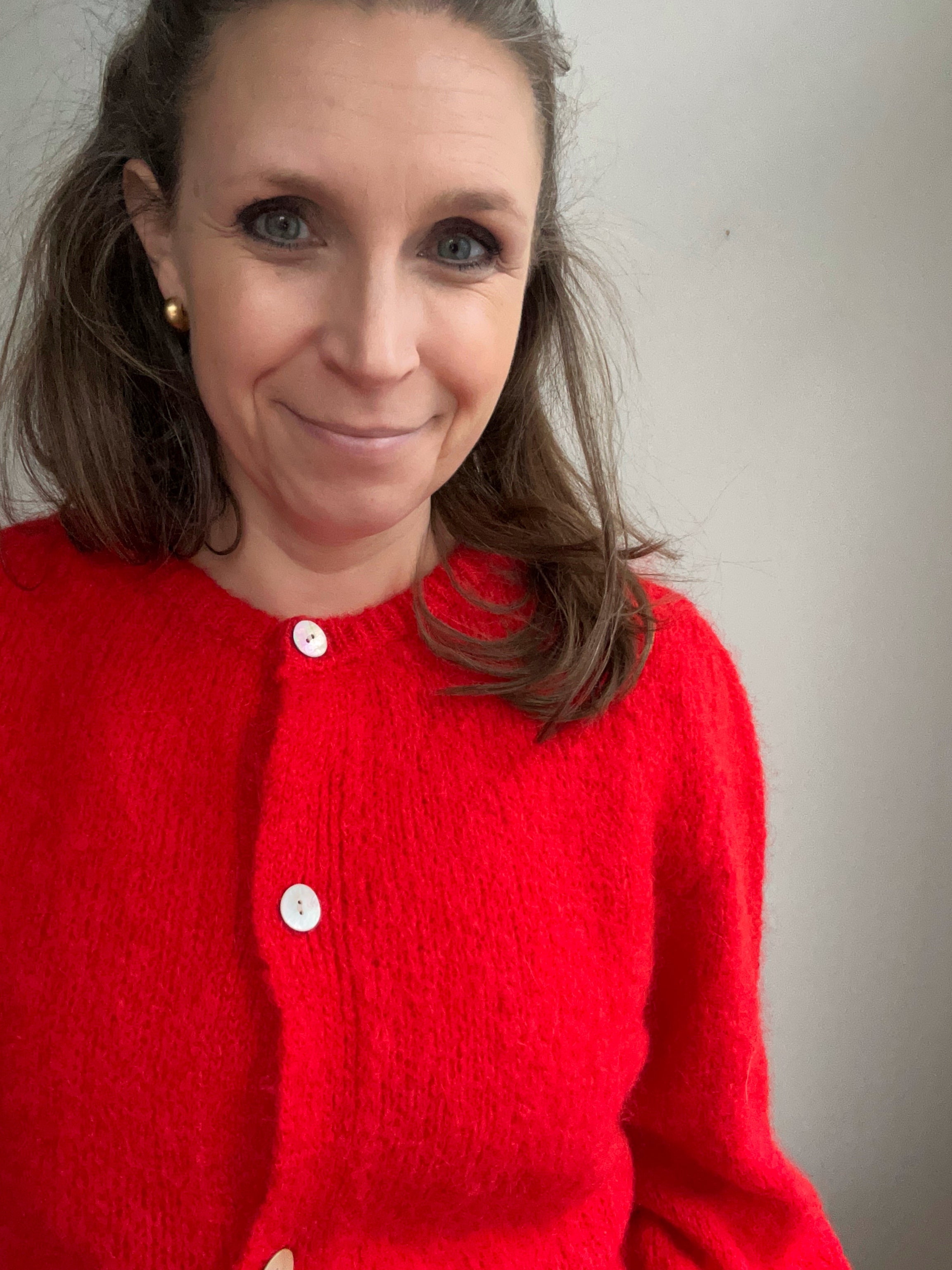 Strickjacke Cardigan - rot