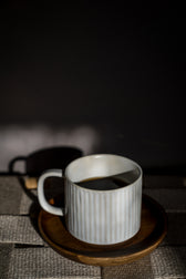 Teetasse geriffelt
