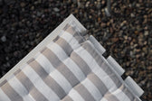 Sitzkissen Beige gestreift - 40x40