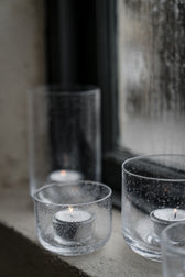 Teelichthalter aus Glas
