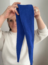 Kleiner Strickschal - Astralblau