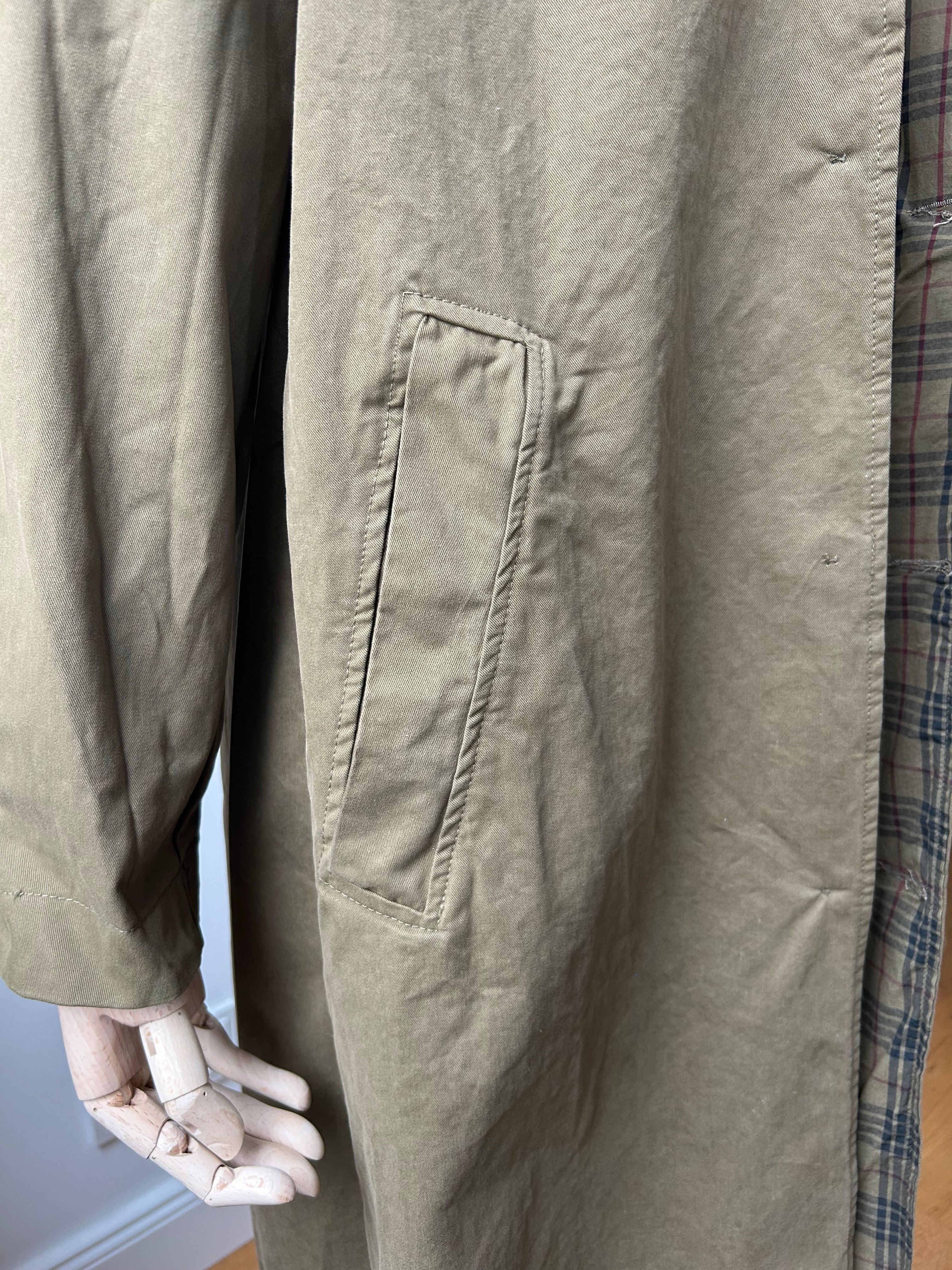 Wendemantel mit Karomuster - braun