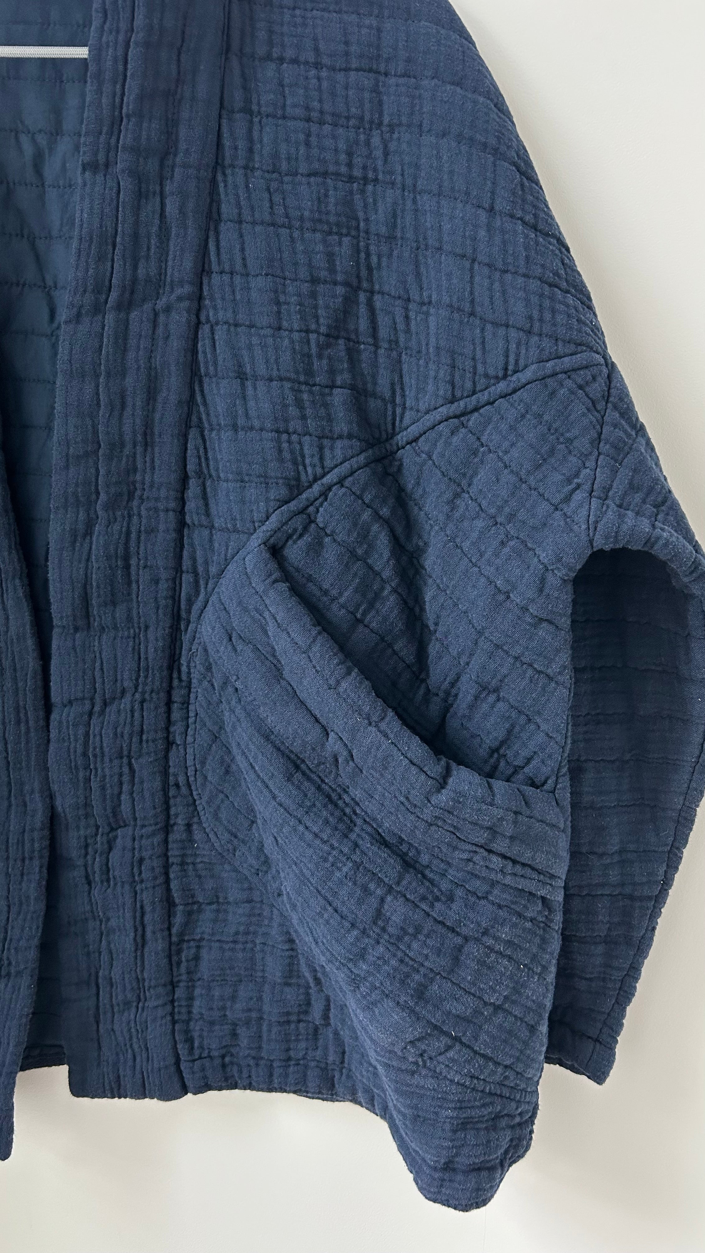 Kimono-Jacke dunkelblau