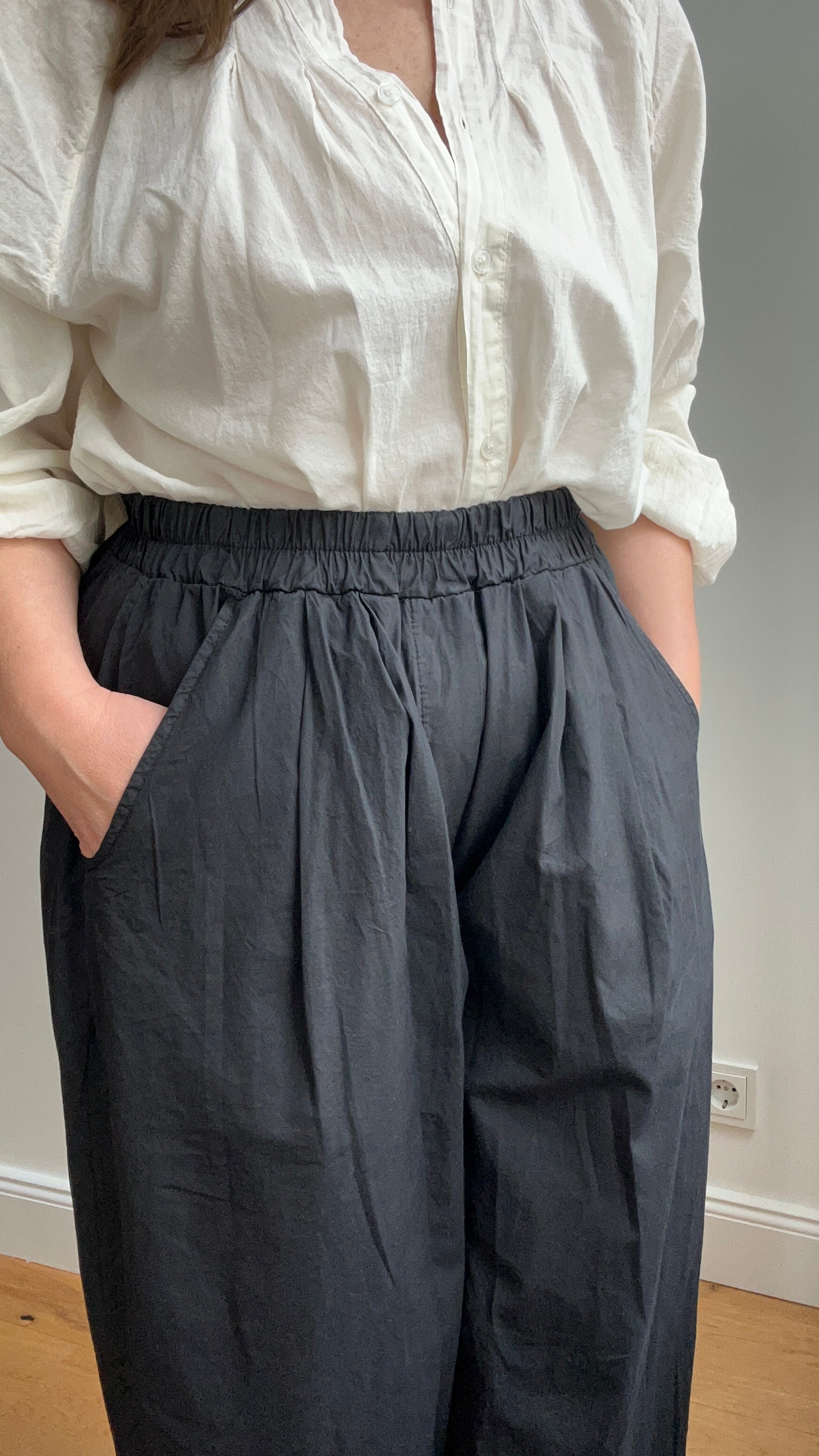 Culotte Palazzo-Hose - schwarz