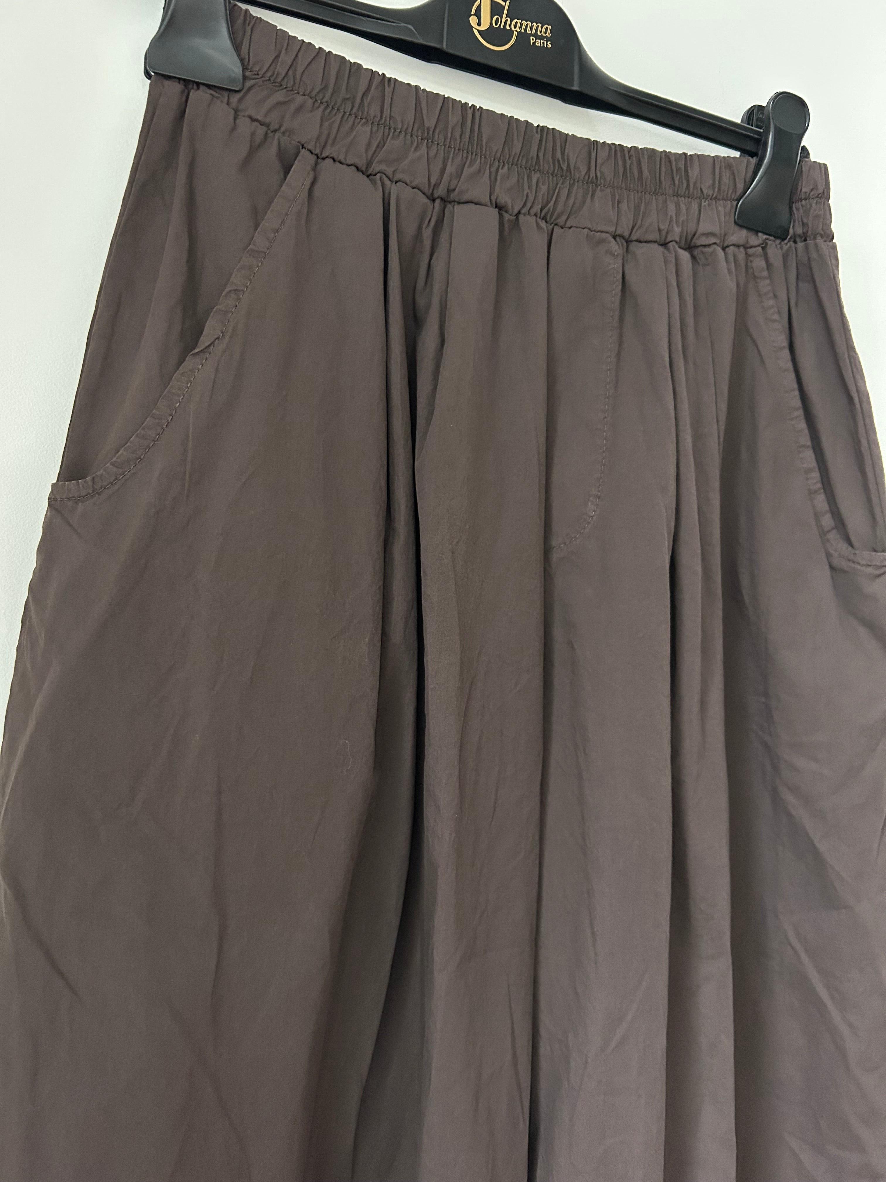 Culotte Palazzo-Hose - dunkelbraun