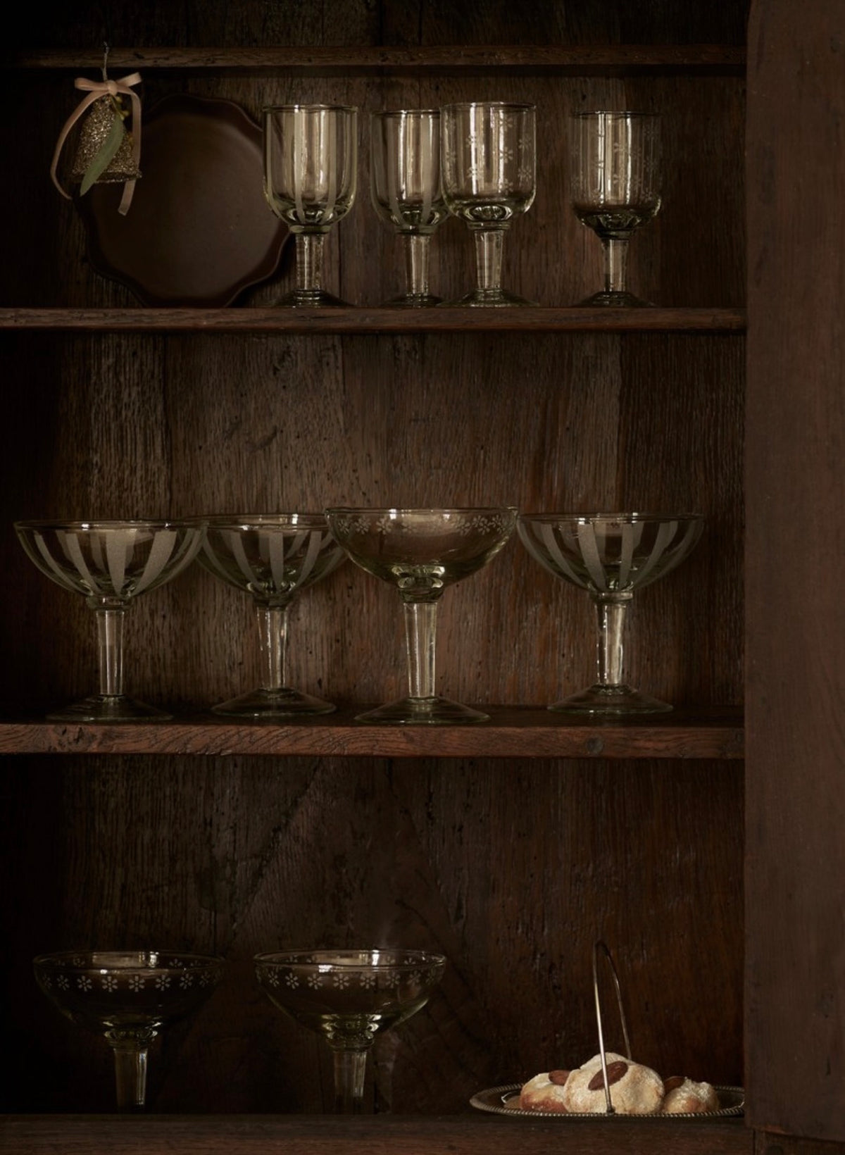 Cocktailglas mit Rillenmuster - Coupè Glas
