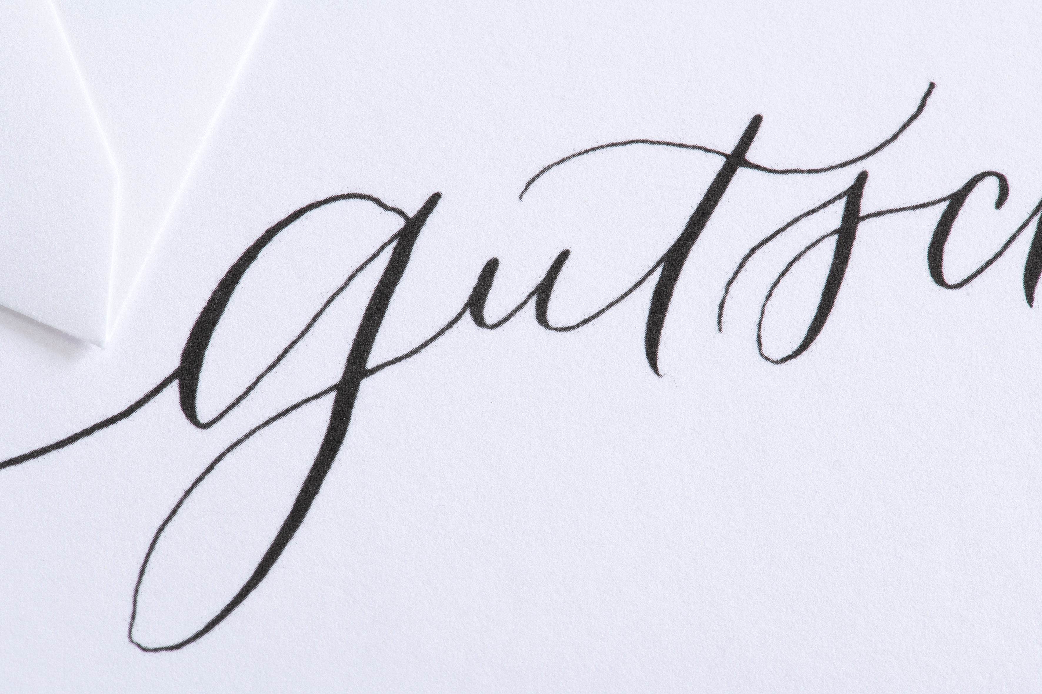 Grußkarte Handlettering - Gutschein