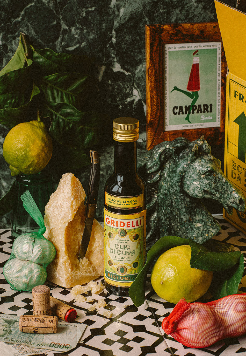Gridelli Olio al Limone – italienisches Bio Olivenöl mit Zitrone, perfekt für Salate, Fisch und Geflügel