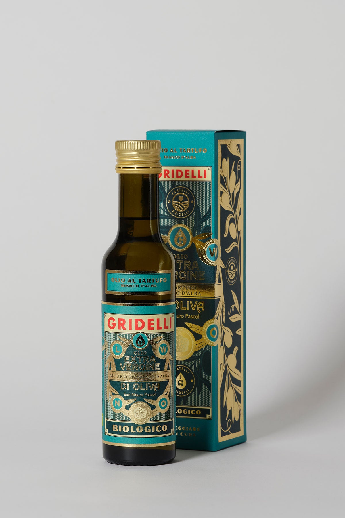 Gridelli Olio Extra Vergine al Tartufo Bianco – Bio-Olivenöl mit weißem Trüffel, ideal für Risotto und Pasta