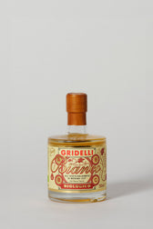 Detailaufnahme Gridelli Aceto Balsamico Bianco – edles Etikett und nachhaltiges Design