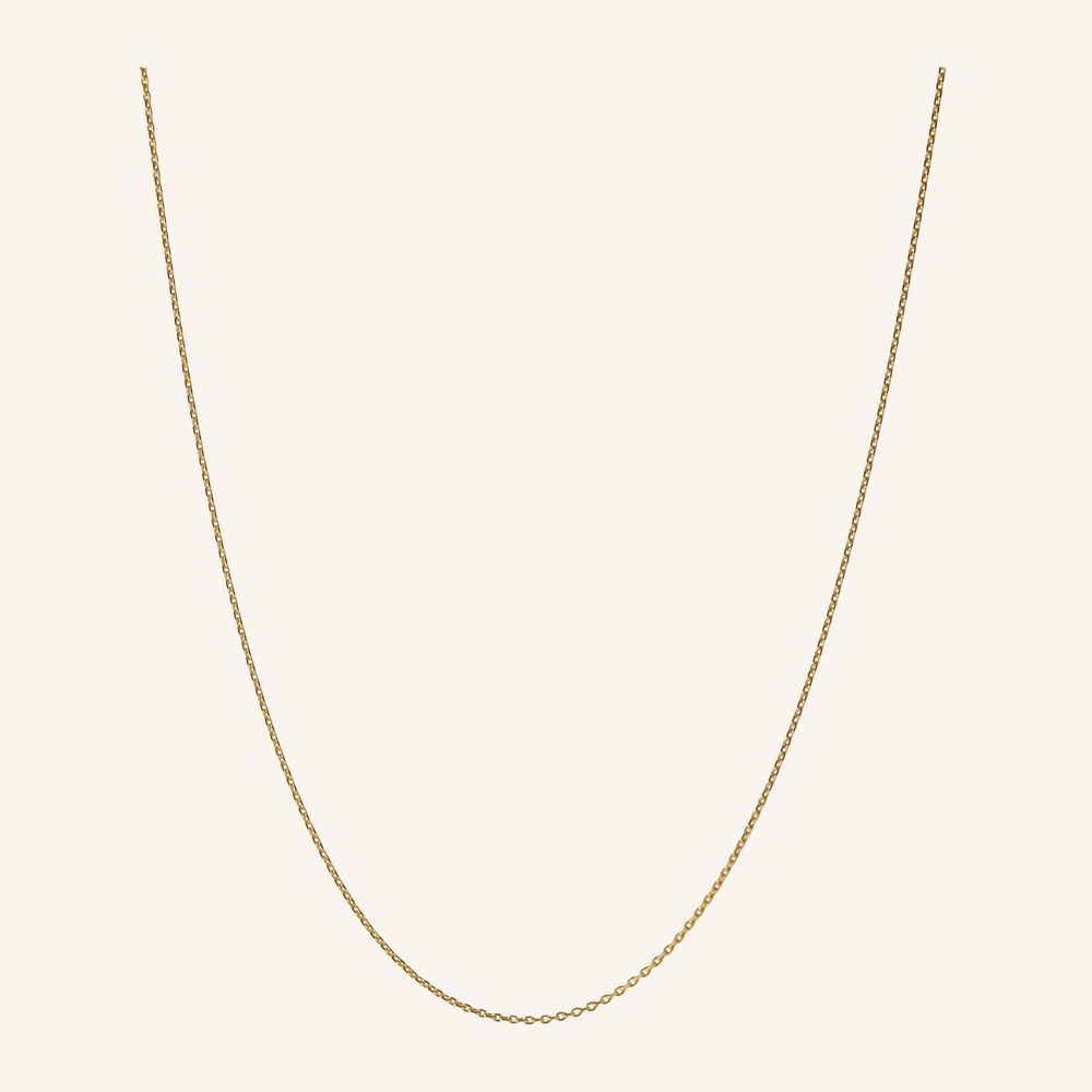 Pernille Corydon Halskette Anna in Gold – Frontansicht aus vergoldetem Silber