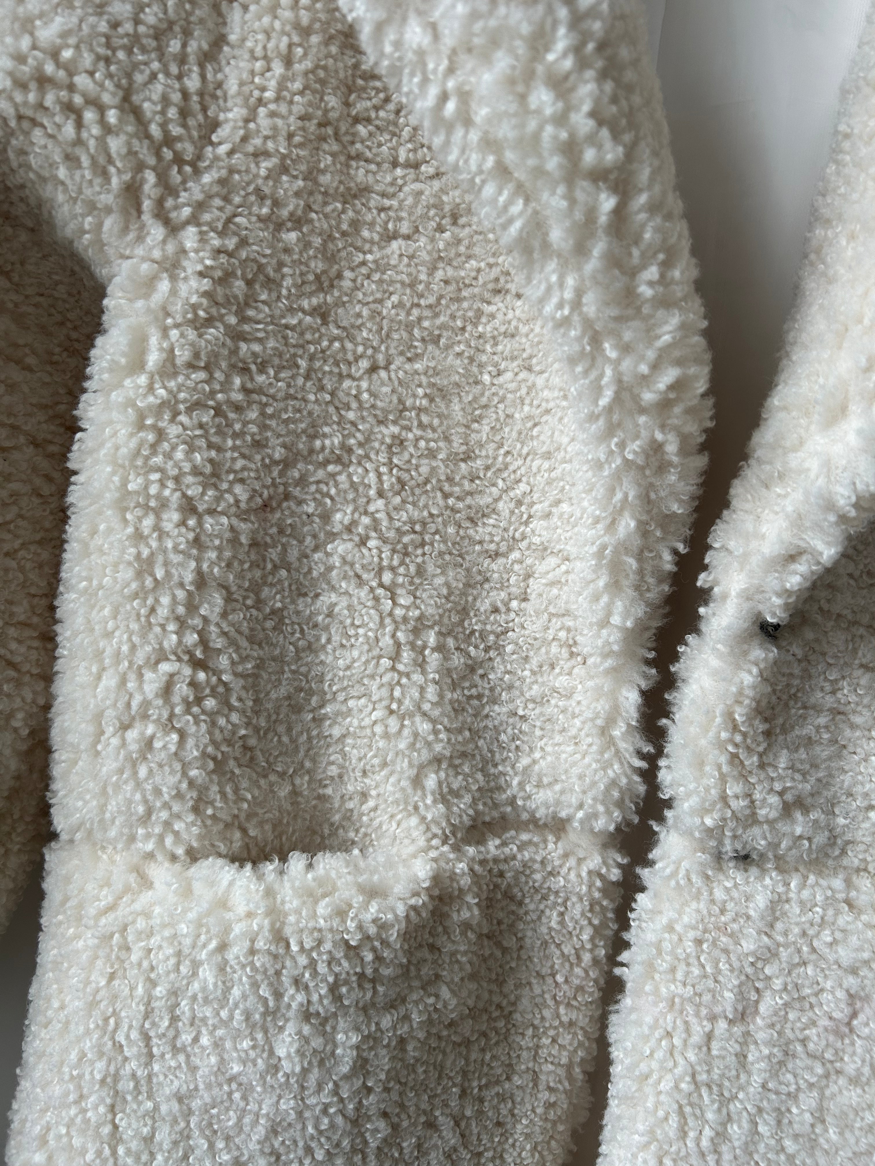 Kuscheliger Teddymantel - creme