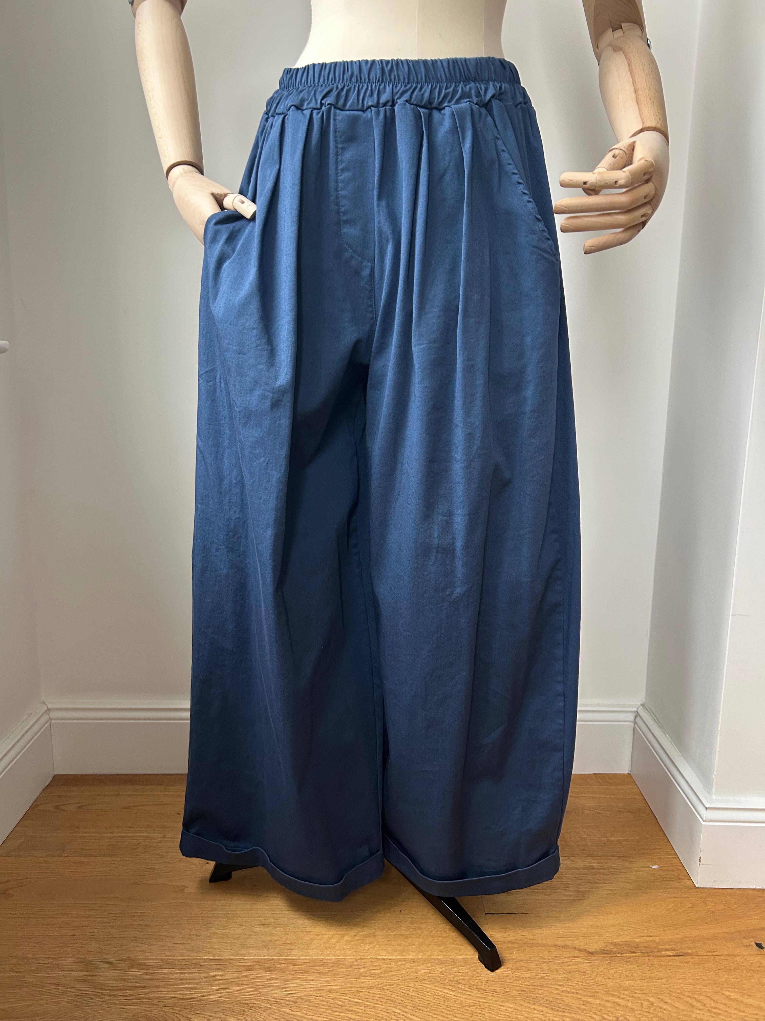 Culotte Palazzo-Hose - navy
