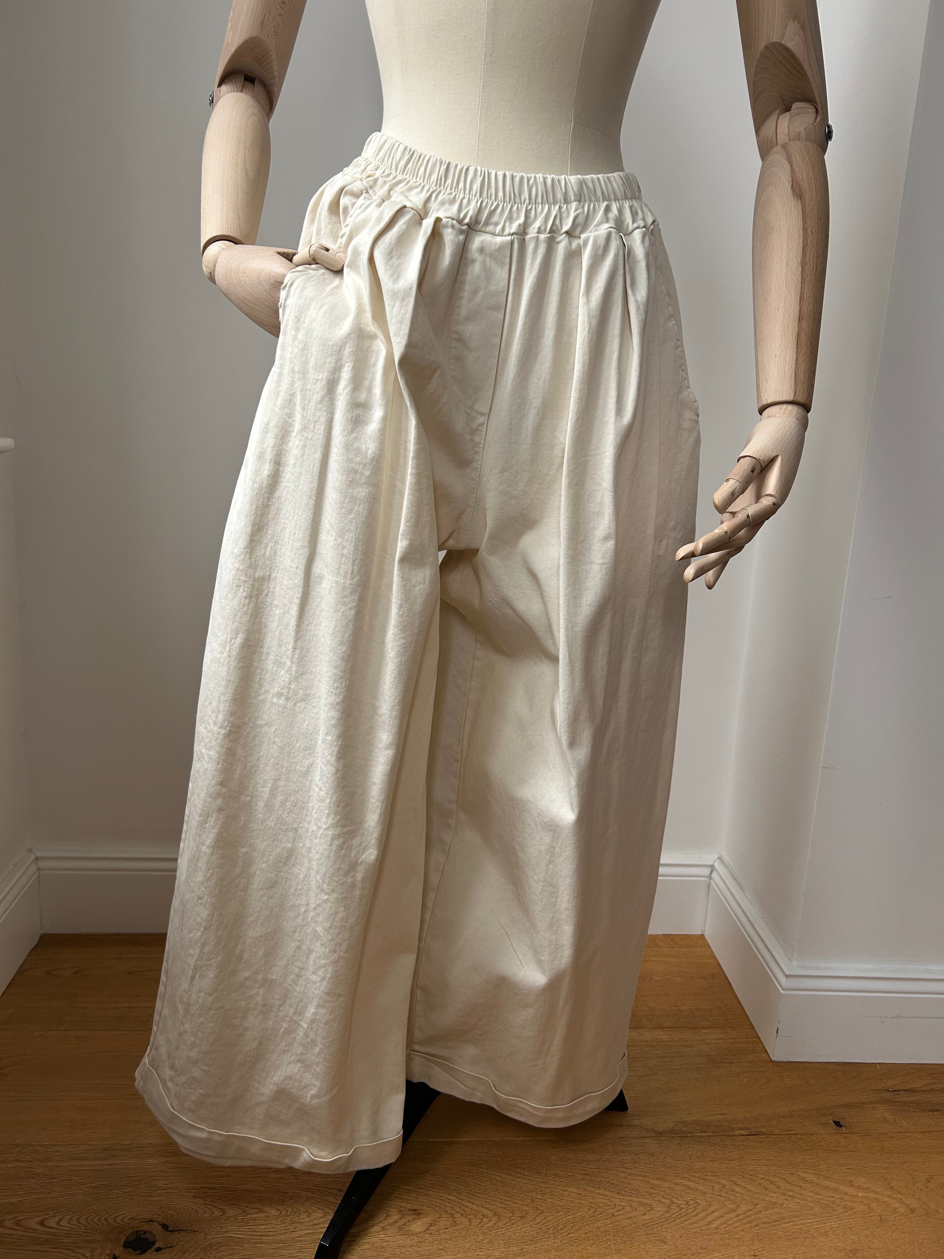 Culotte Palazzo-Hose - creme