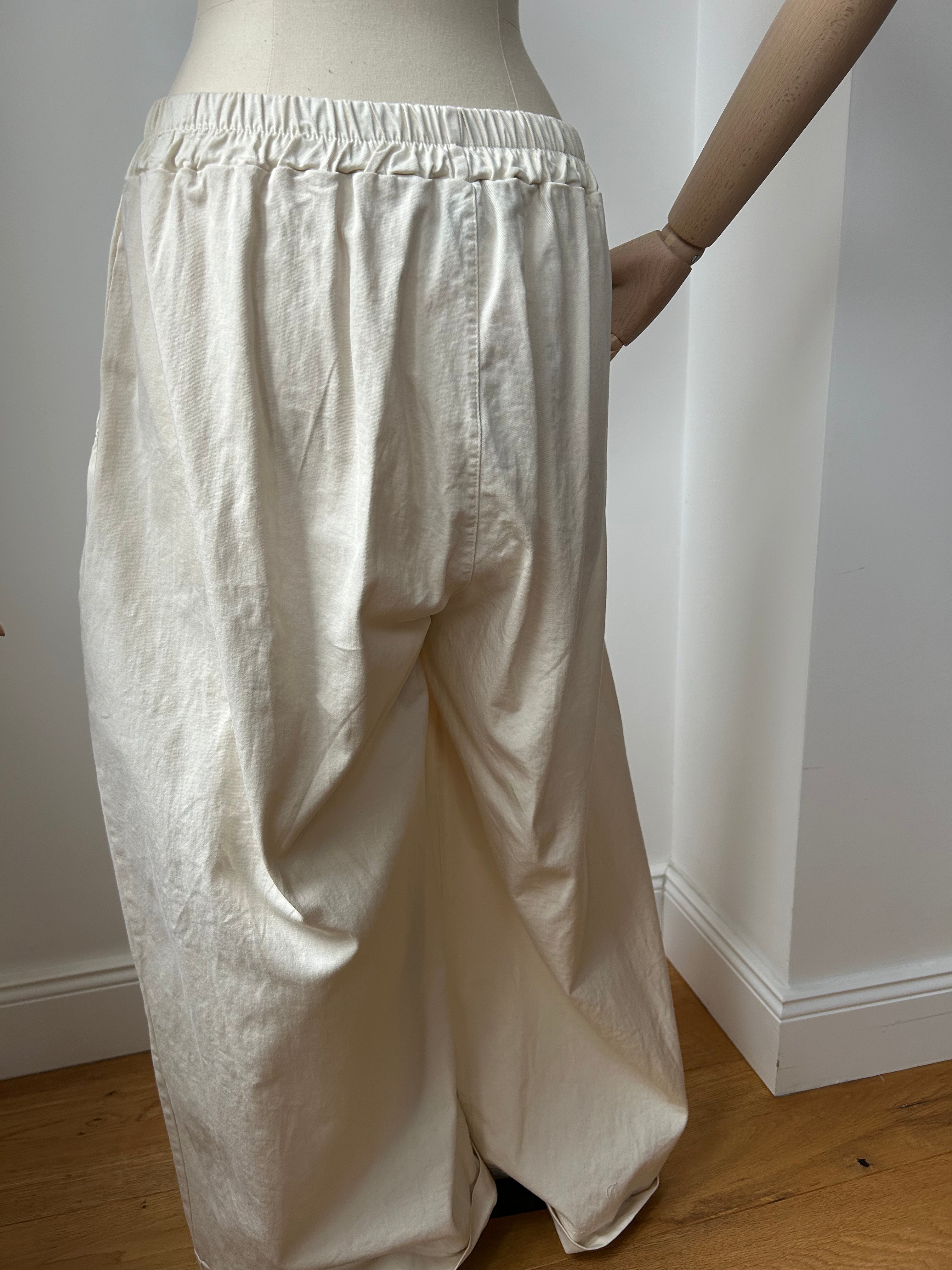 Culotte Palazzo-Hose - creme