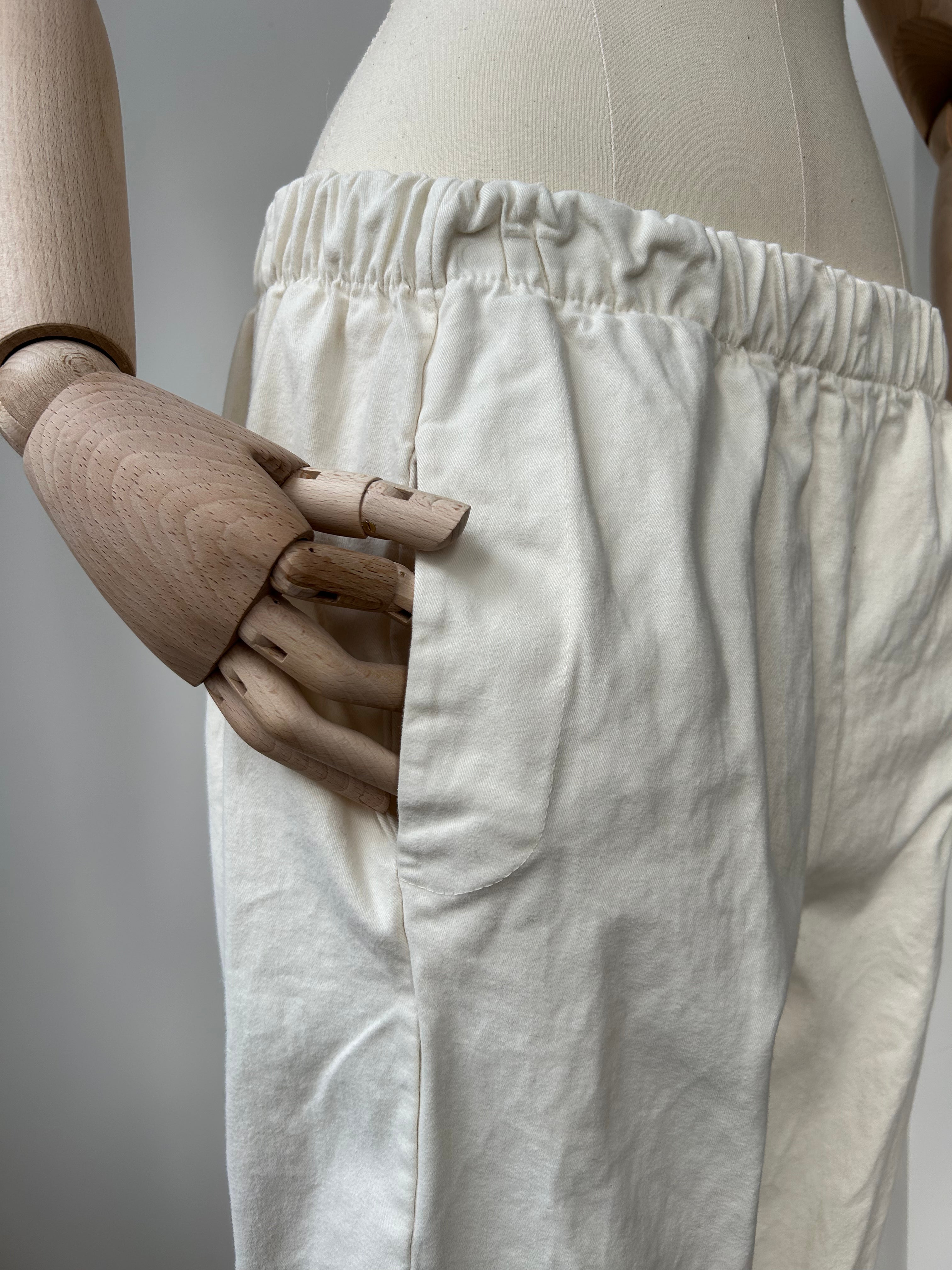 Hose aus festem Stoff - creme