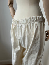 Hose aus festem Stoff - creme