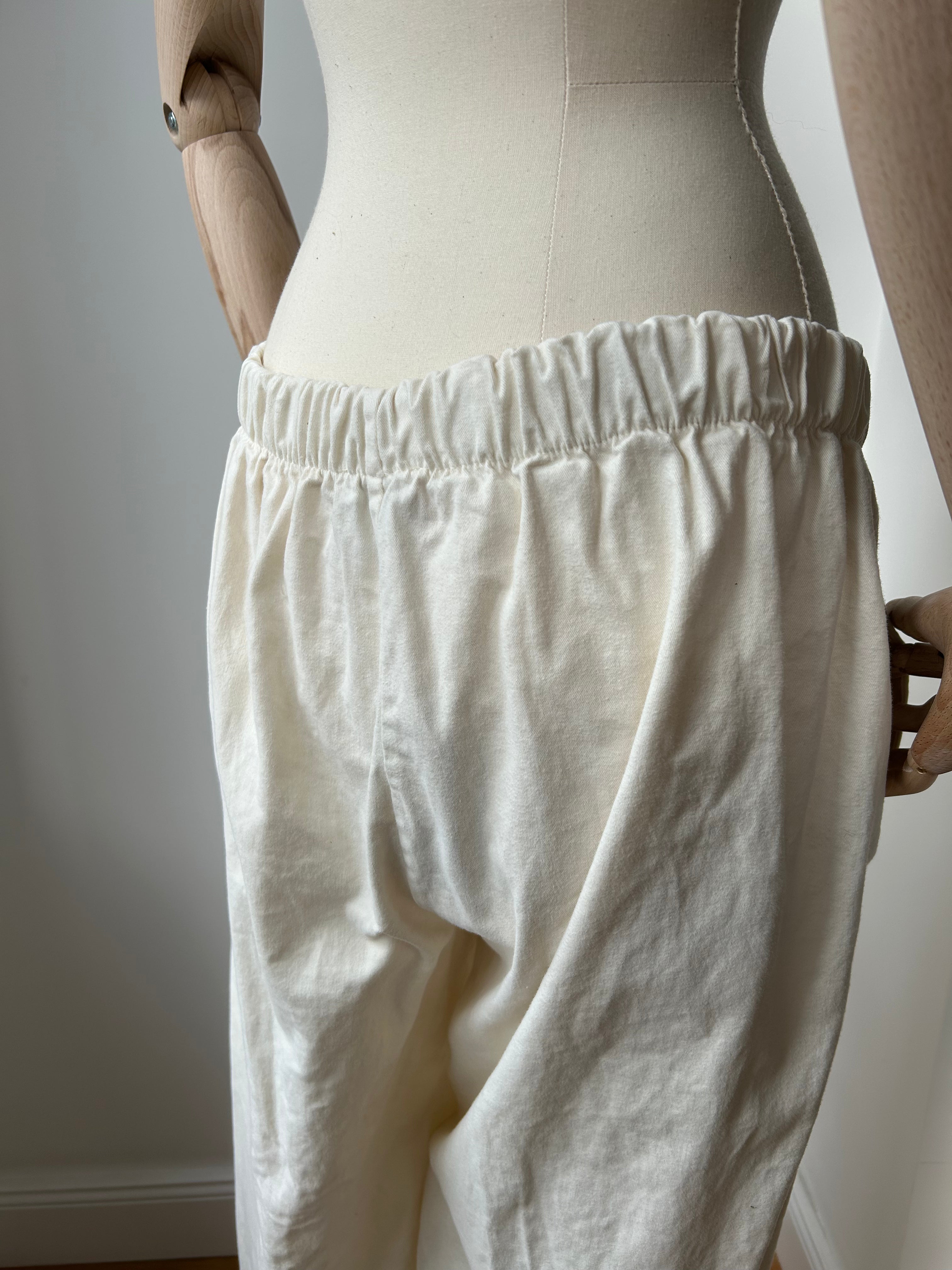 Hose aus festem Stoff - creme