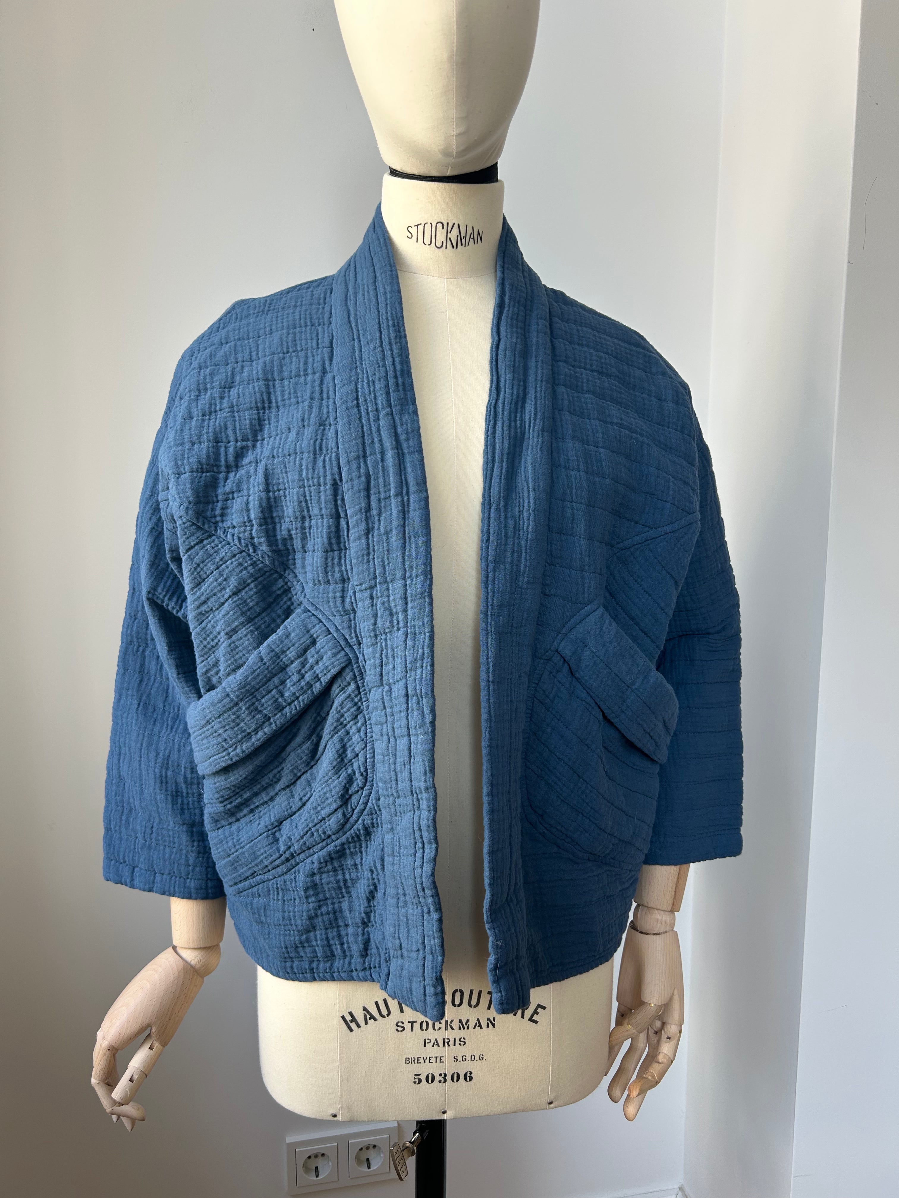 Kimono-Jacke dunkelblau