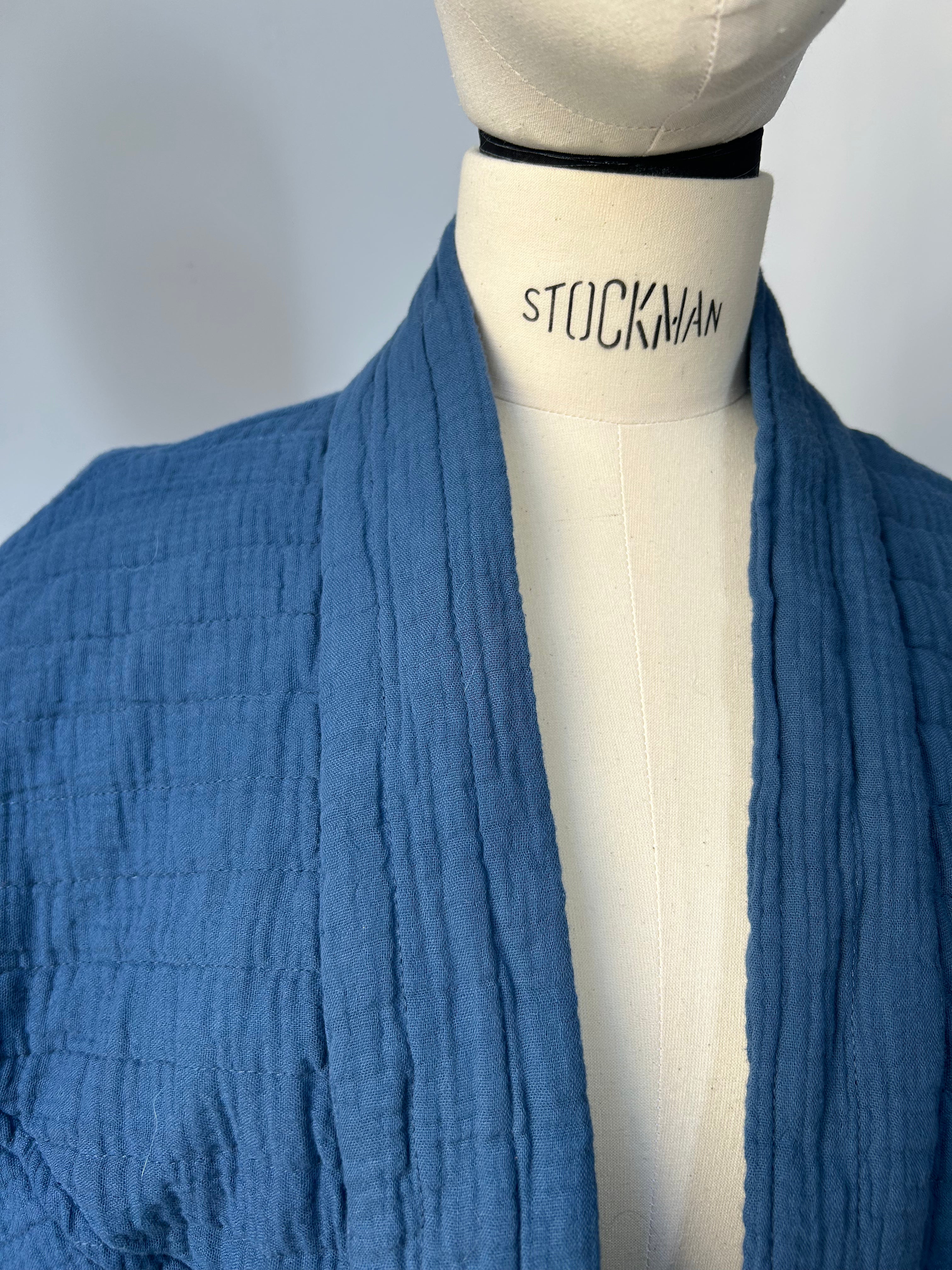 Kimono-Jacke dunkelblau