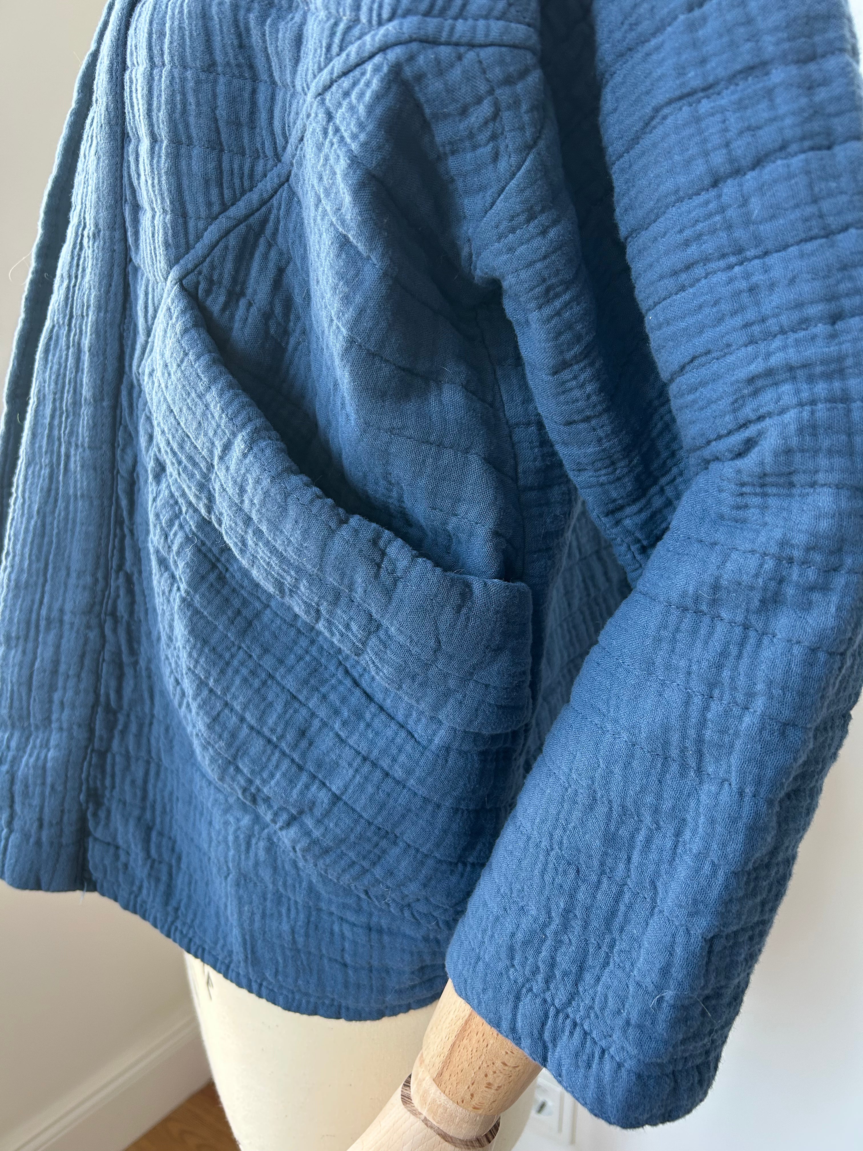 Kimono-Jacke dunkelblau