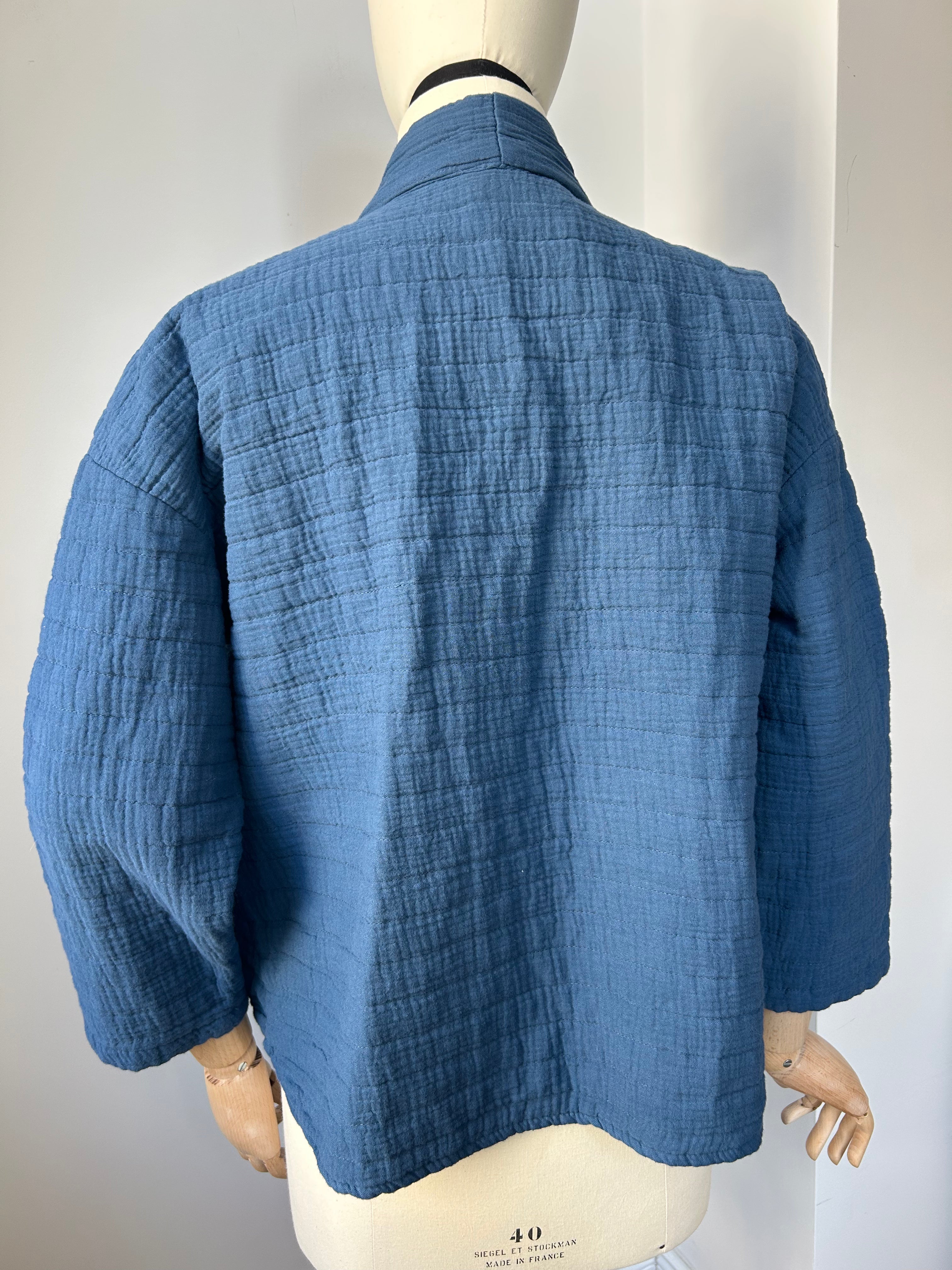 Kimono-Jacke dunkelblau